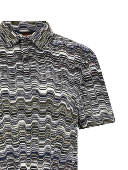 Bicolor Cotton Polo Shirt