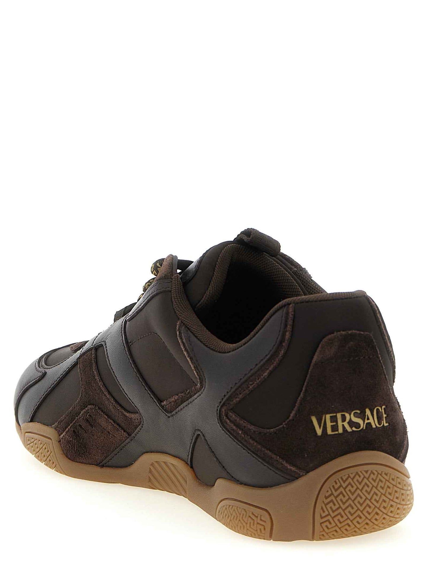 Brown Calfskin Athletic Sneakers