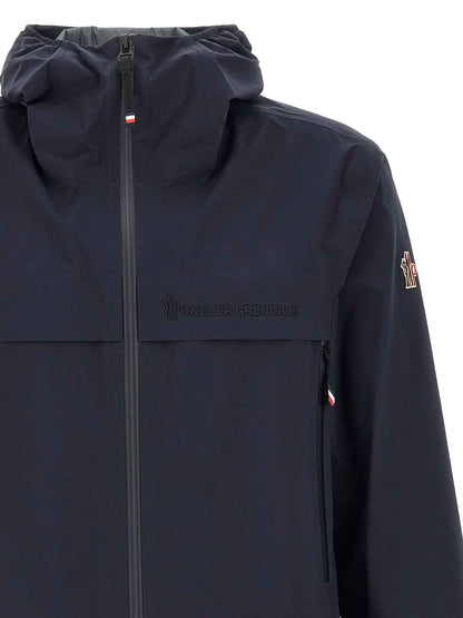 Blue Polyamide Shell Jacket