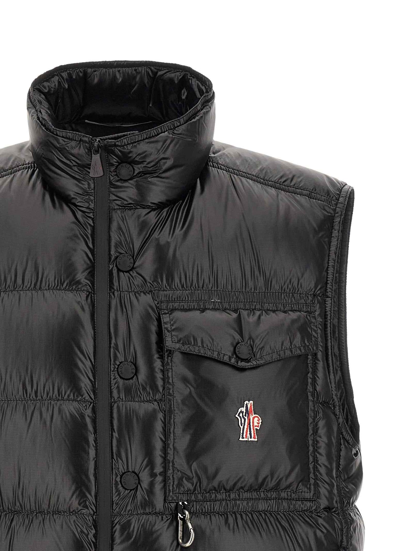 Black Polyester Shell Jacket