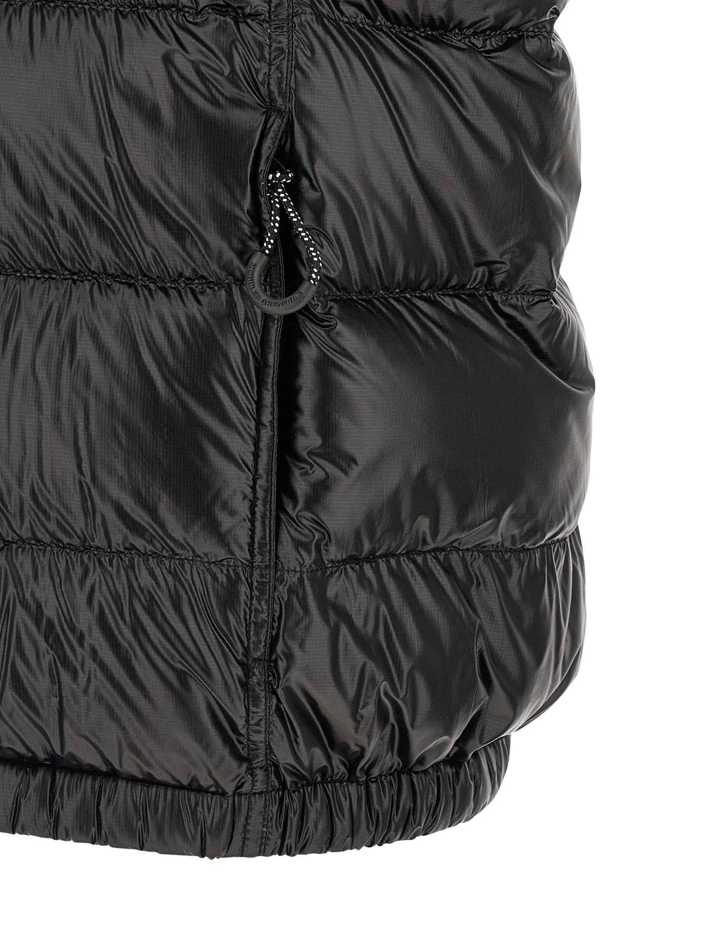 Black Polyester Shell Jacket