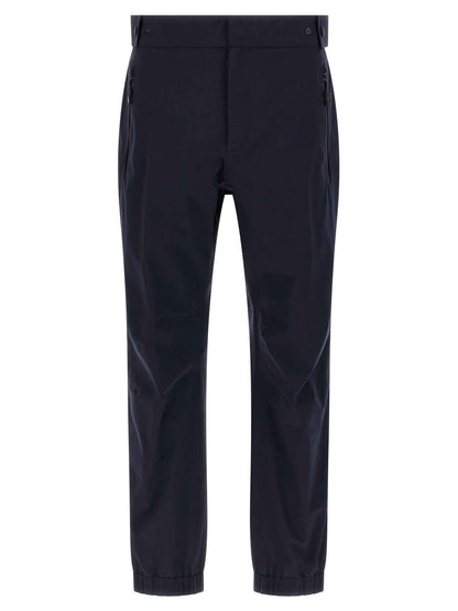 Blue Polyamide Joggers (Workout Pants)