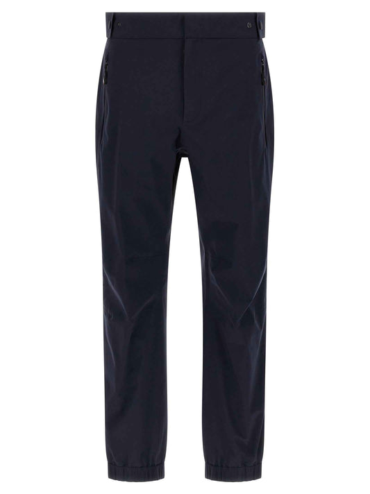 Blue Polyamide Joggers (Workout Pants)