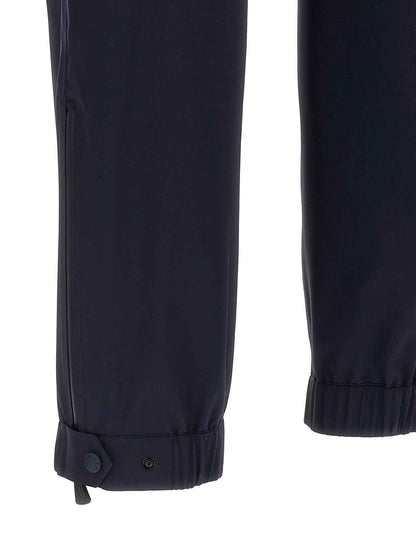 Blue Polyamide Joggers (Workout Pants)