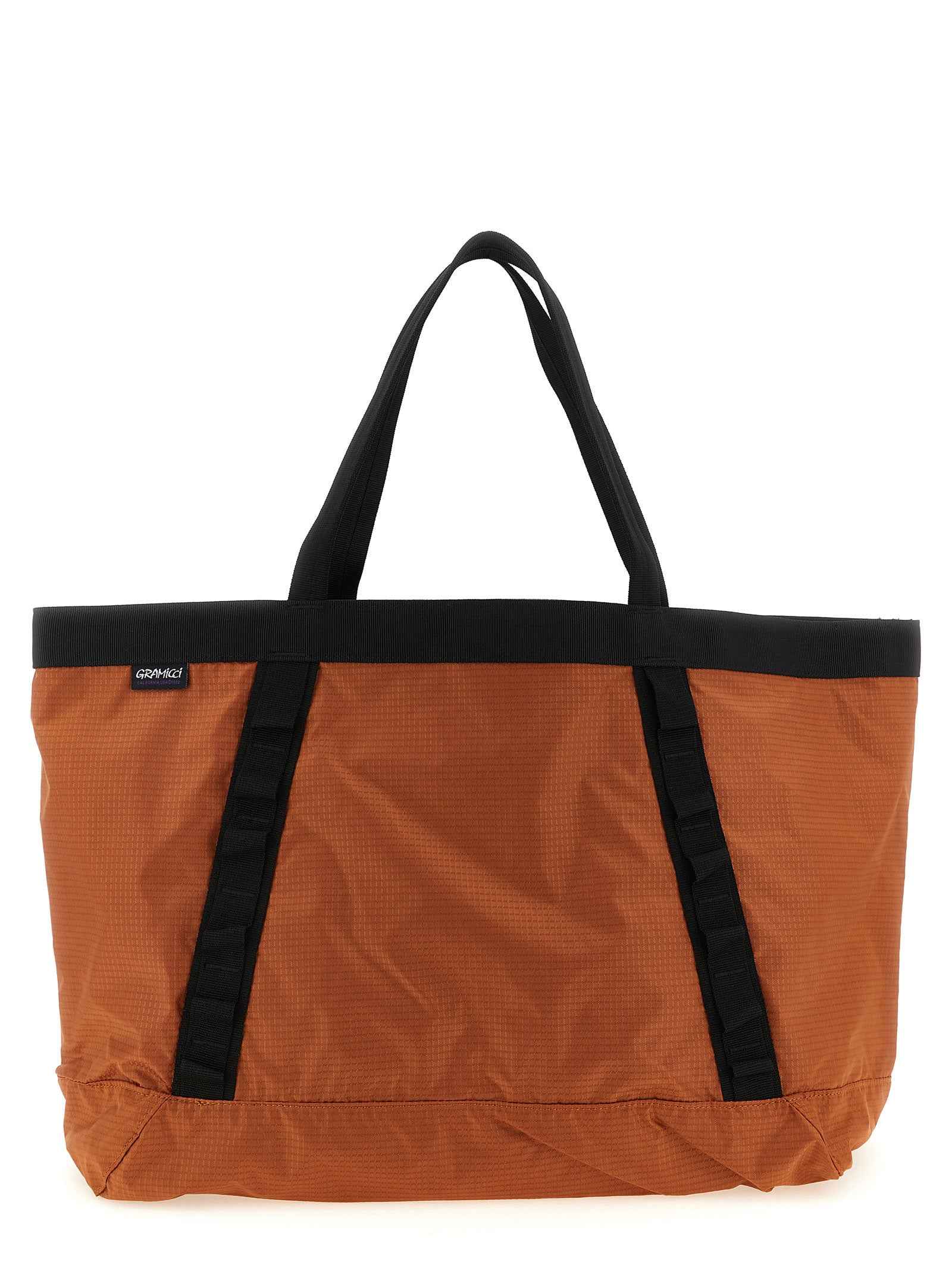 Orange Nylon Tote Bag