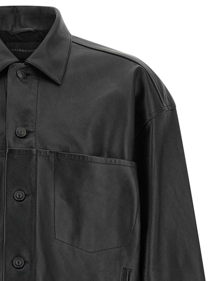 Black Buffalo Leather Leather Jacket
