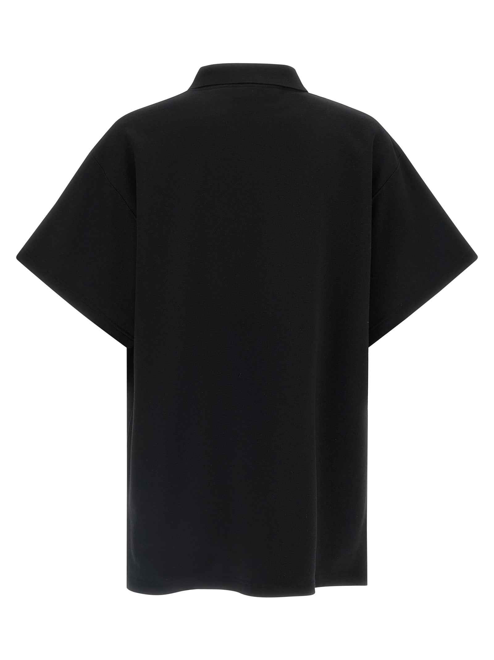 Black Cotton Polo Shirt