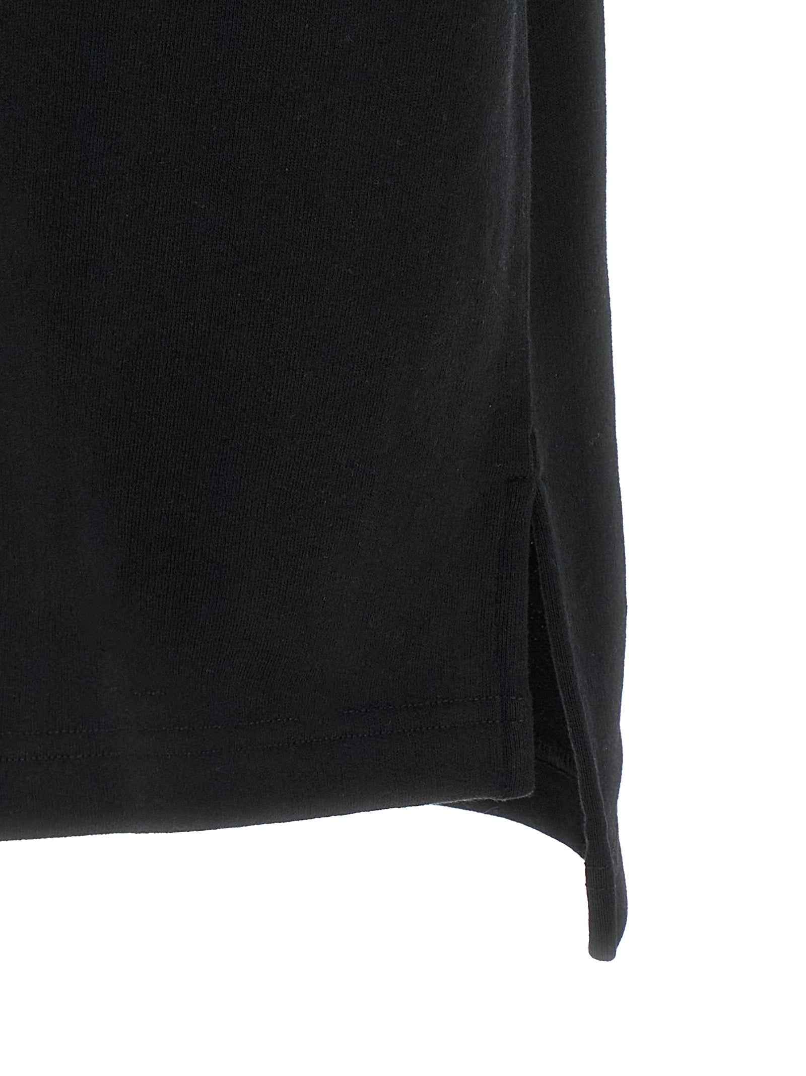 Black Cotton Polo Shirt