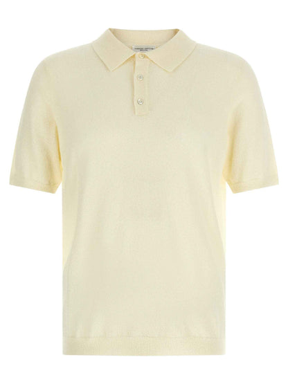 Beige Cotton Polo Shirt