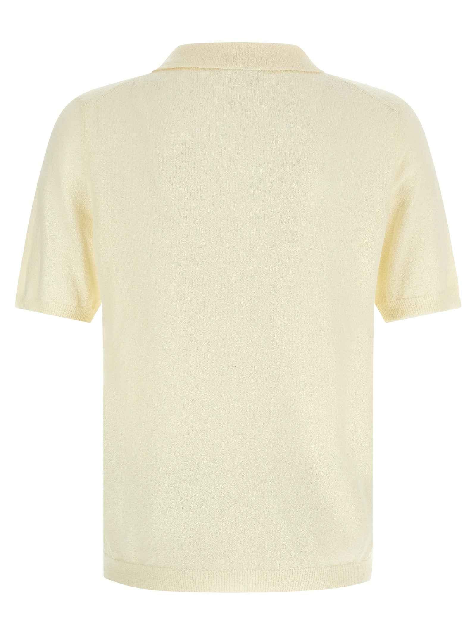 Beige Cotton Polo Shirt