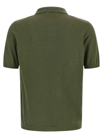 Bicolor Cotton Polo Shirt