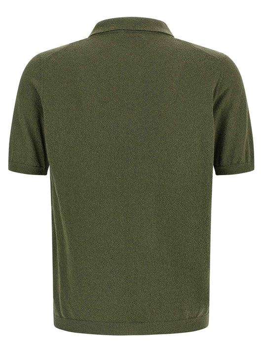 Bicolor Cotton Polo Shirt