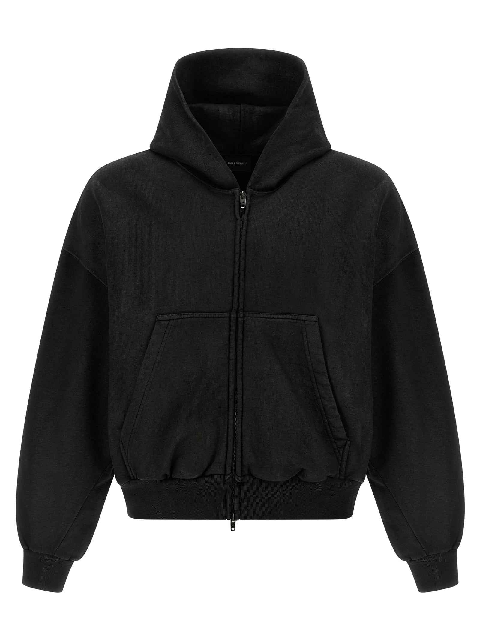 Black Cotton Sweatshirt