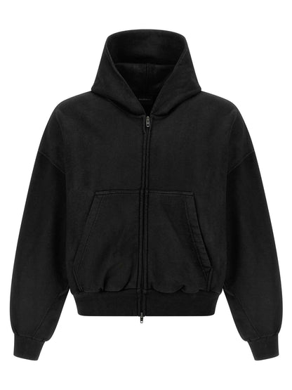 Black Cotton Sweatshirt