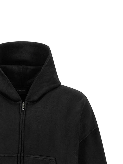 Black Cotton Sweatshirt
