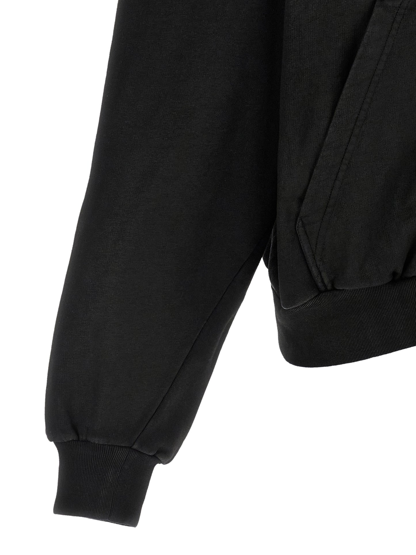 Black Cotton Sweatshirt