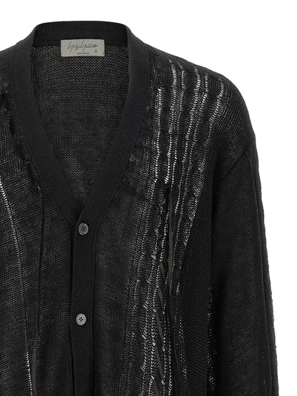 Black Linen Cardigan