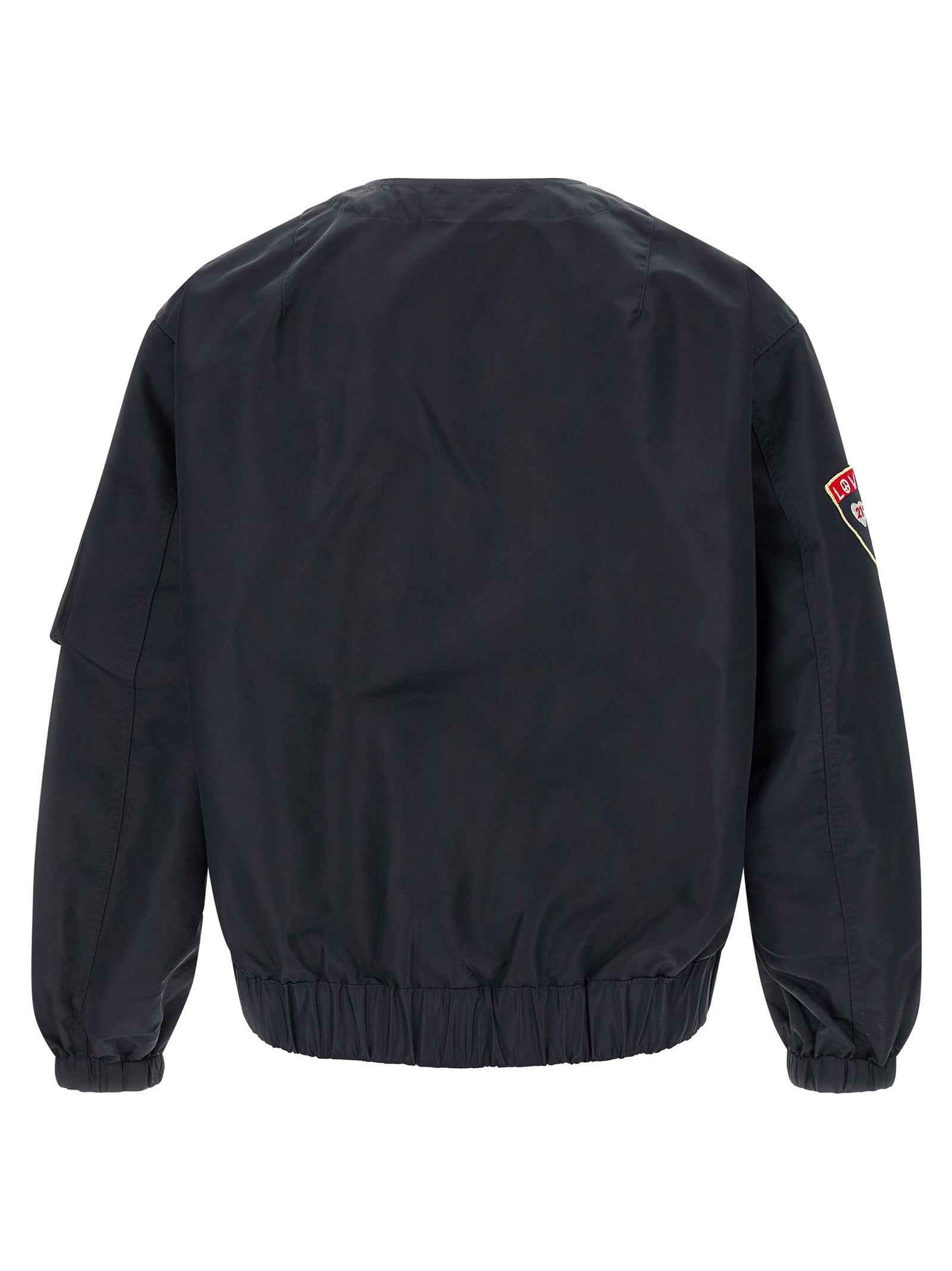Blue Nylon Bomber