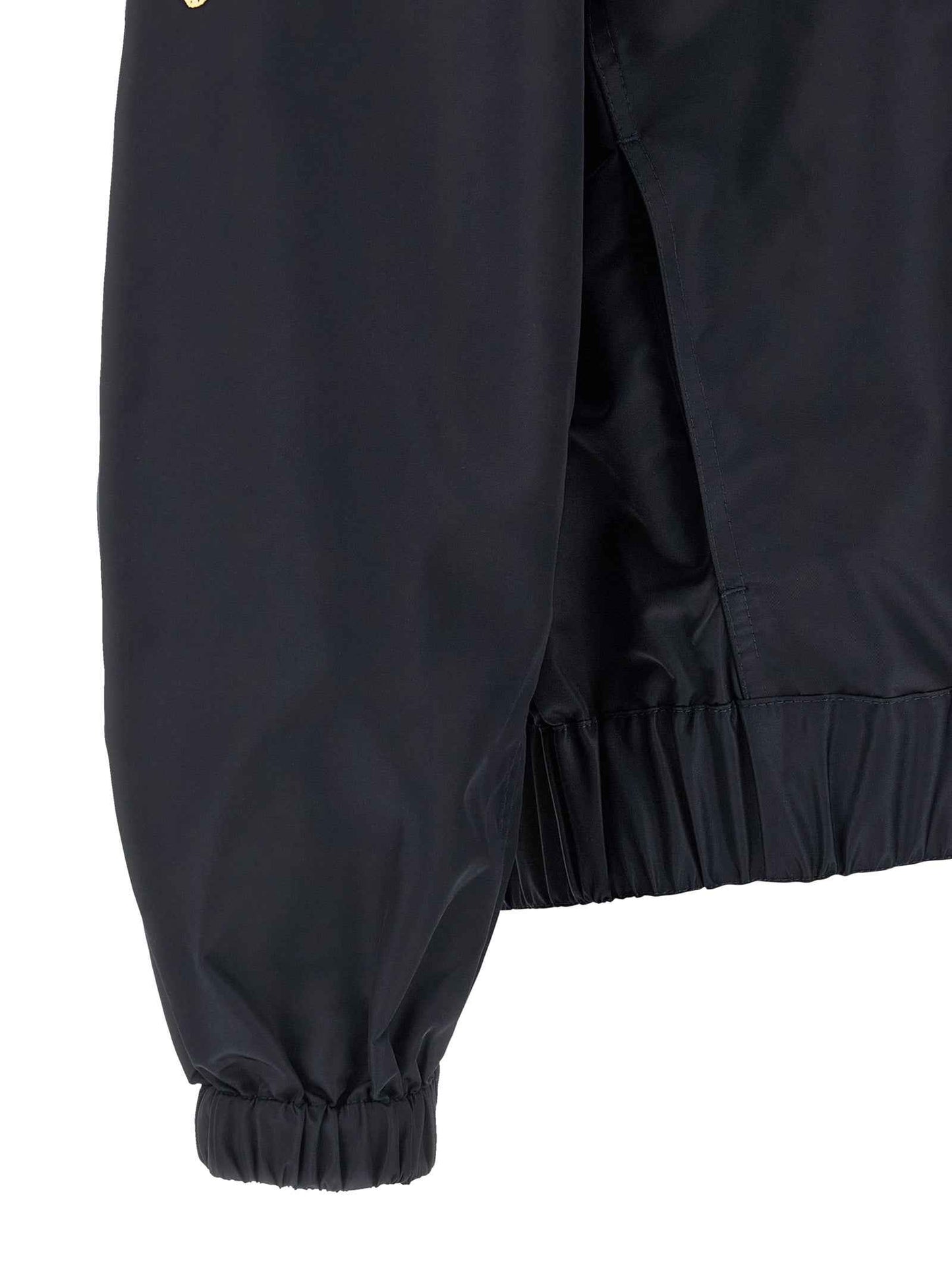 Blue Nylon Bomber