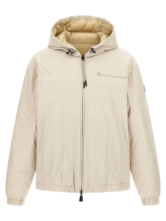 Beige Polyamide Shell Jacket