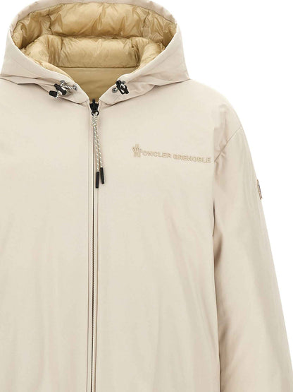 Beige Polyamide Shell Jacket