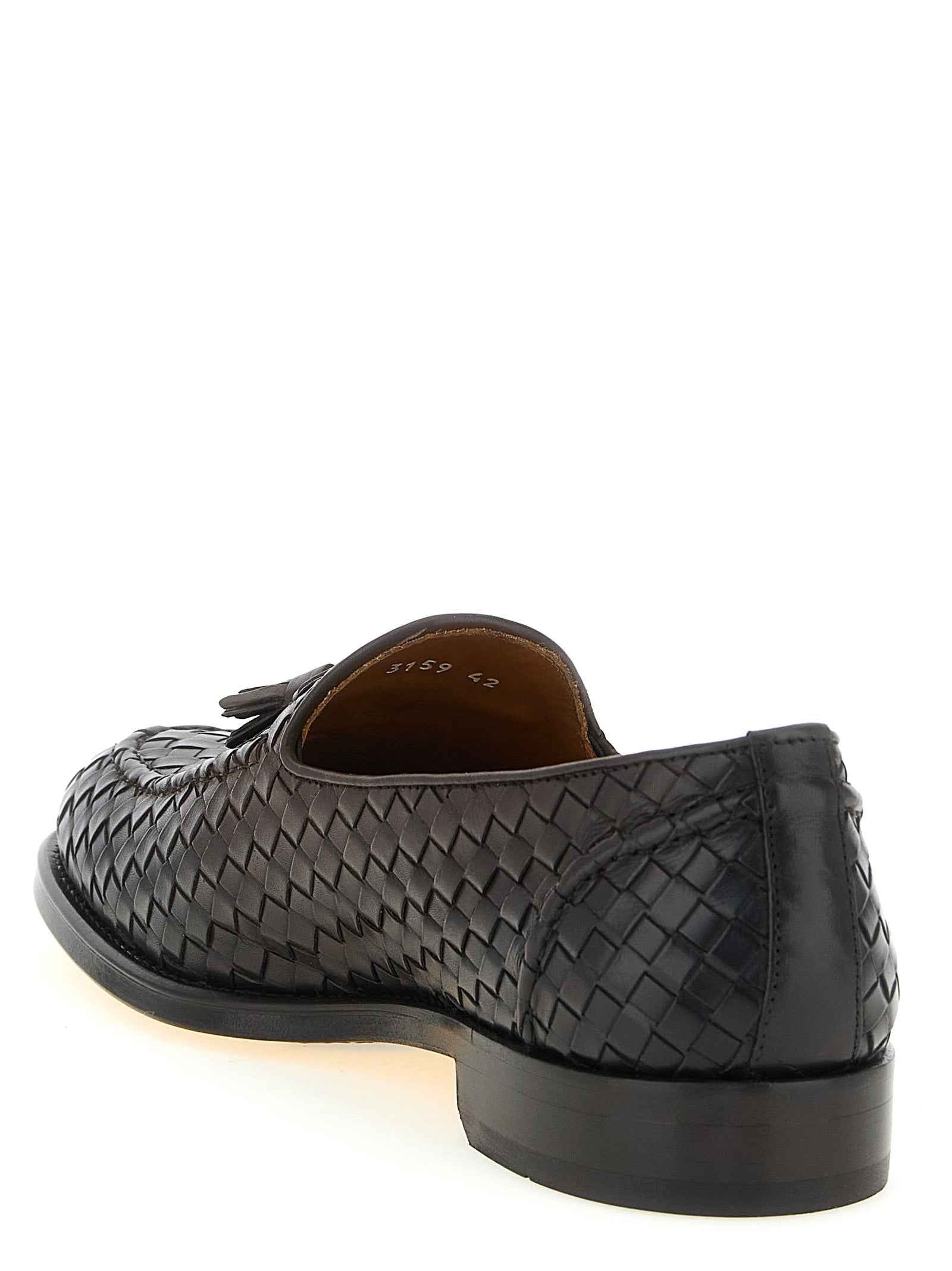 Brown Calfskin Slip-On Loafers