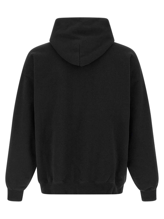 Black Cotton Sweatshirt