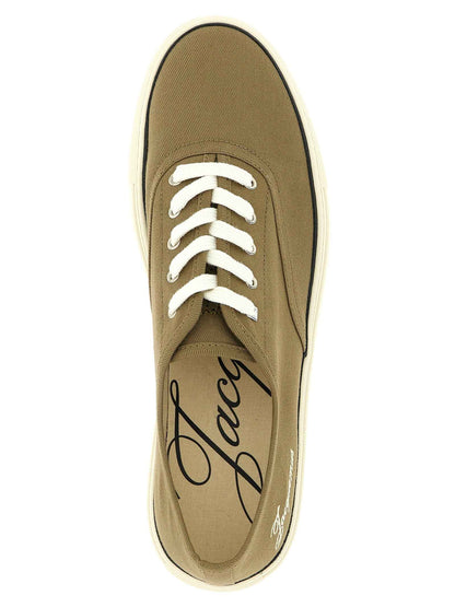 Bicolor Cotton Low Top Sneakers