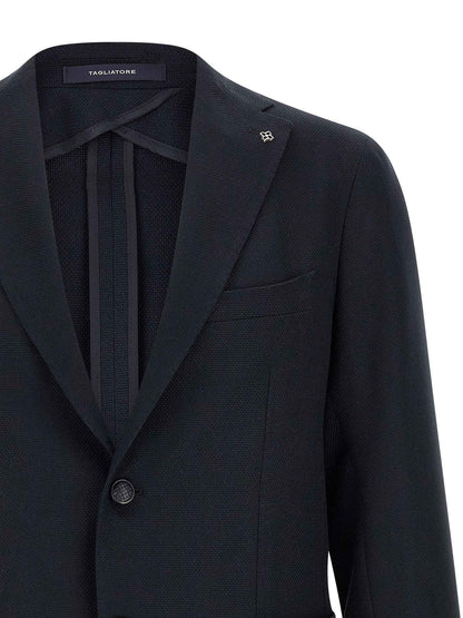 Blue Cotton Blazer