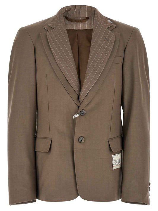 Beige Wool Blazer