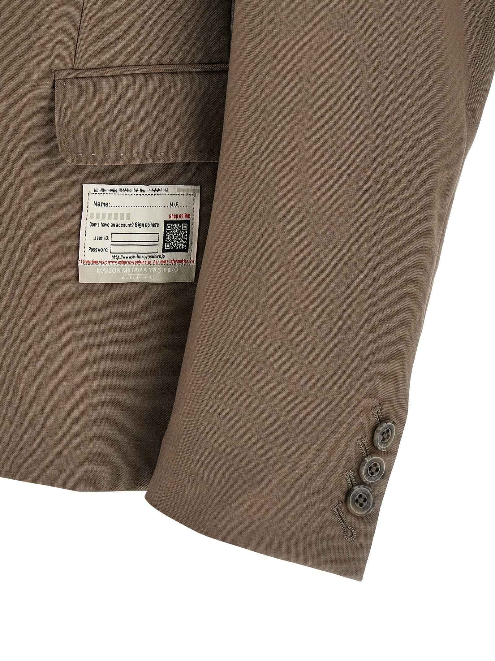 Beige Wool Blazer