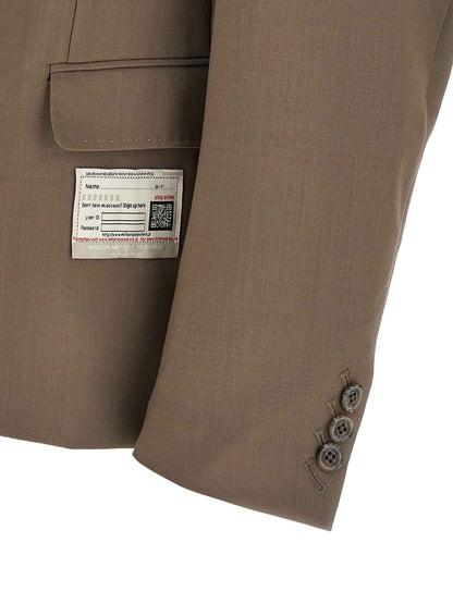 Beige Wool Blazer