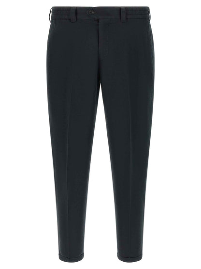 Black Linen Casual Pants
