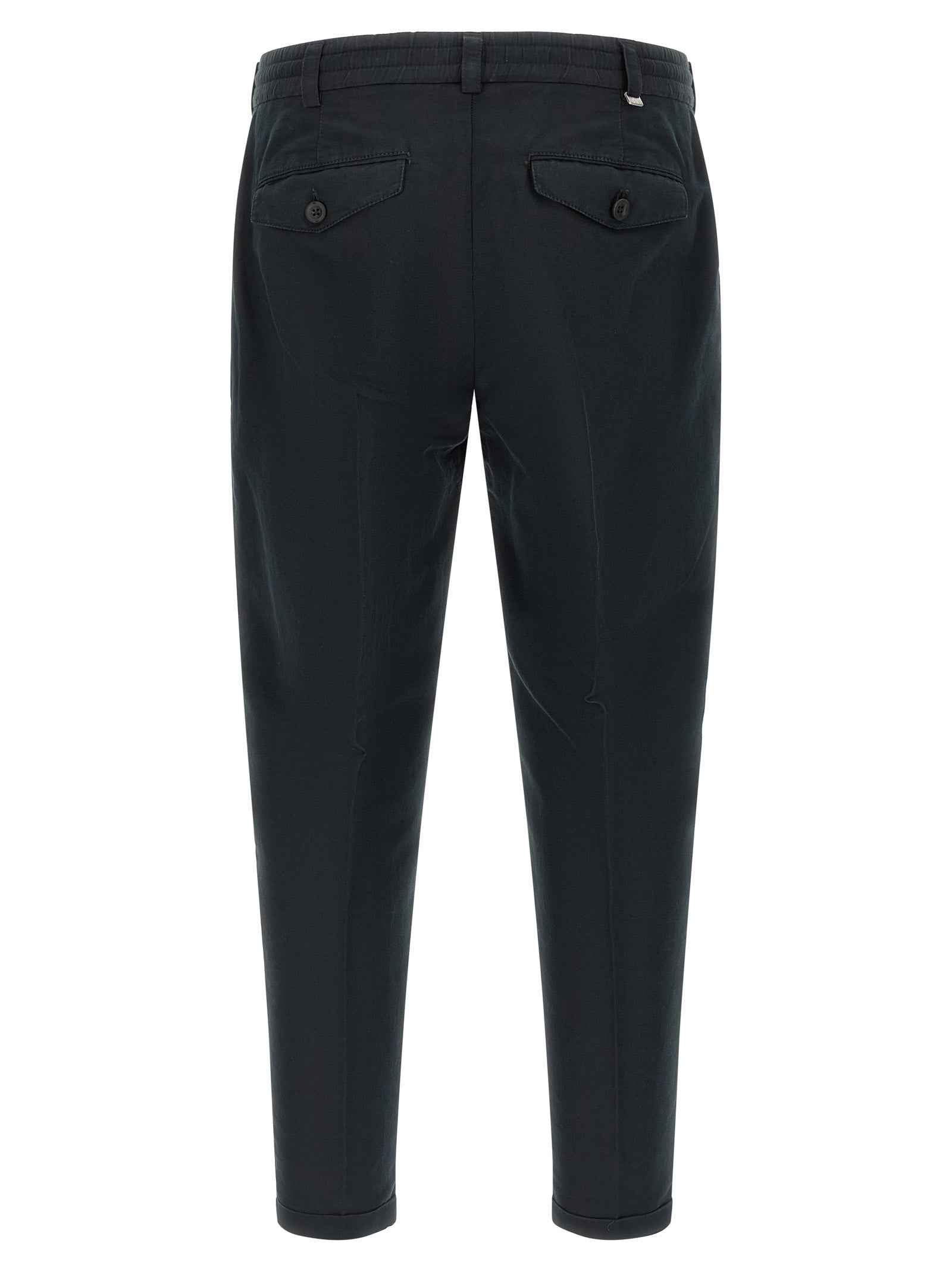 Black Linen Casual Pants