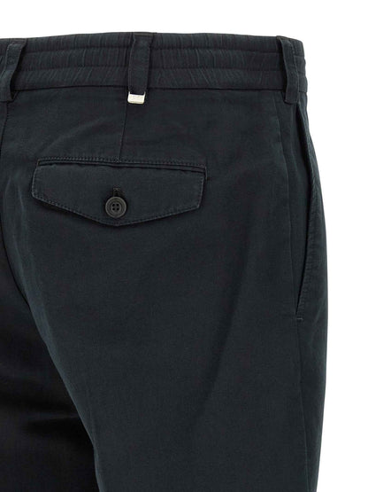 Black Linen Casual Pants