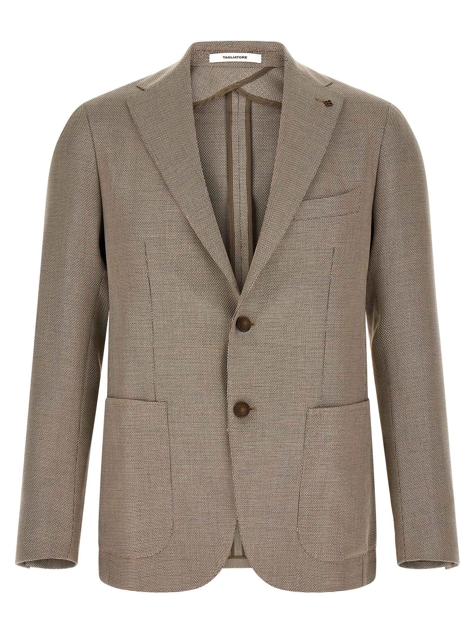 Brown Cotton Blazer
