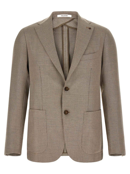 Brown Cotton Blazer