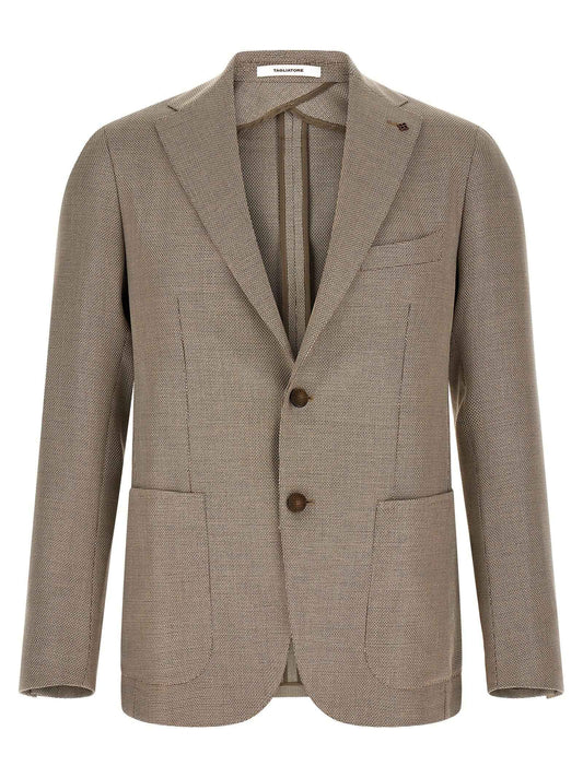Brown Cotton Blazer