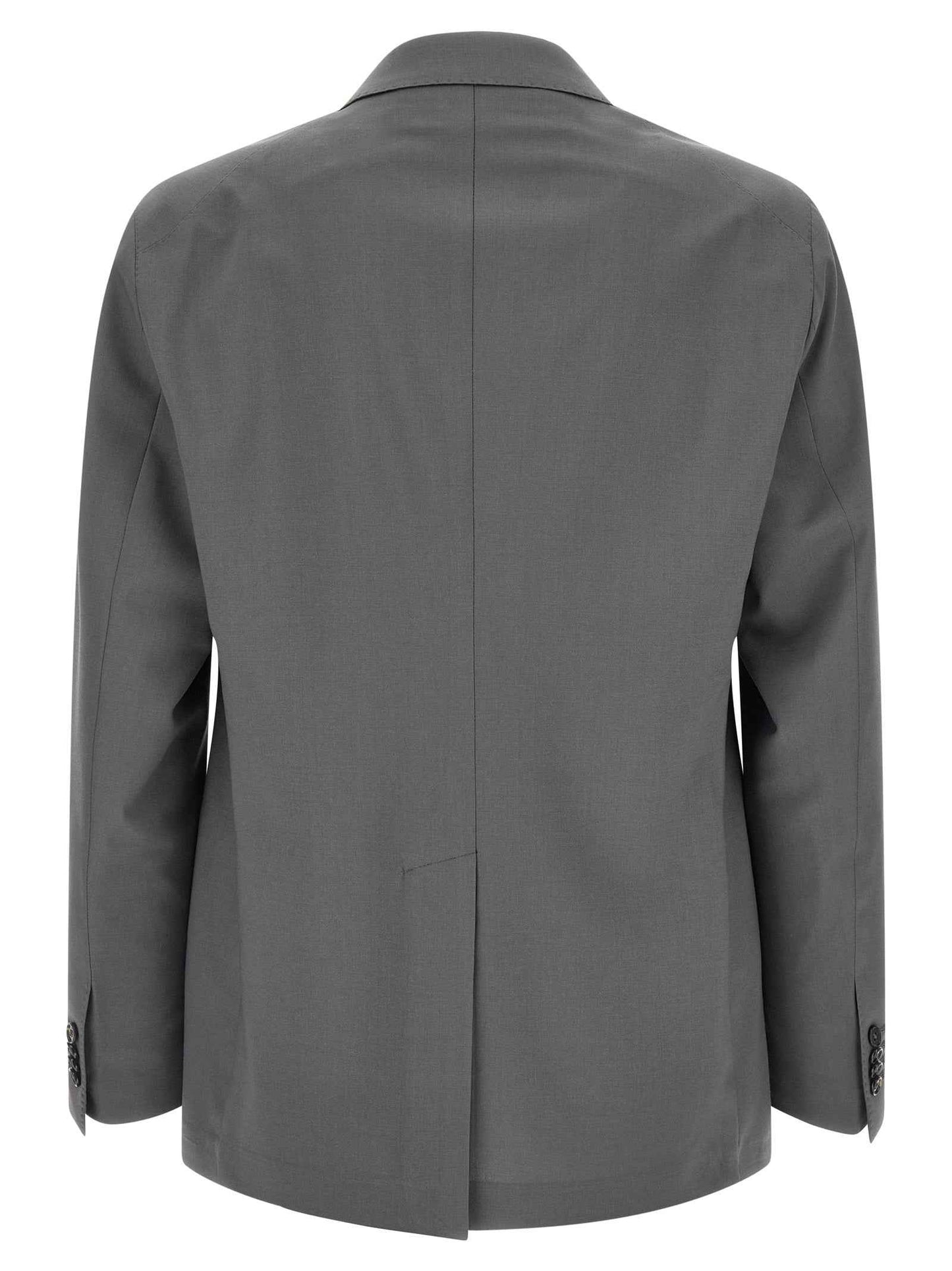 Gray Virgin Wool Two-Piece Suit