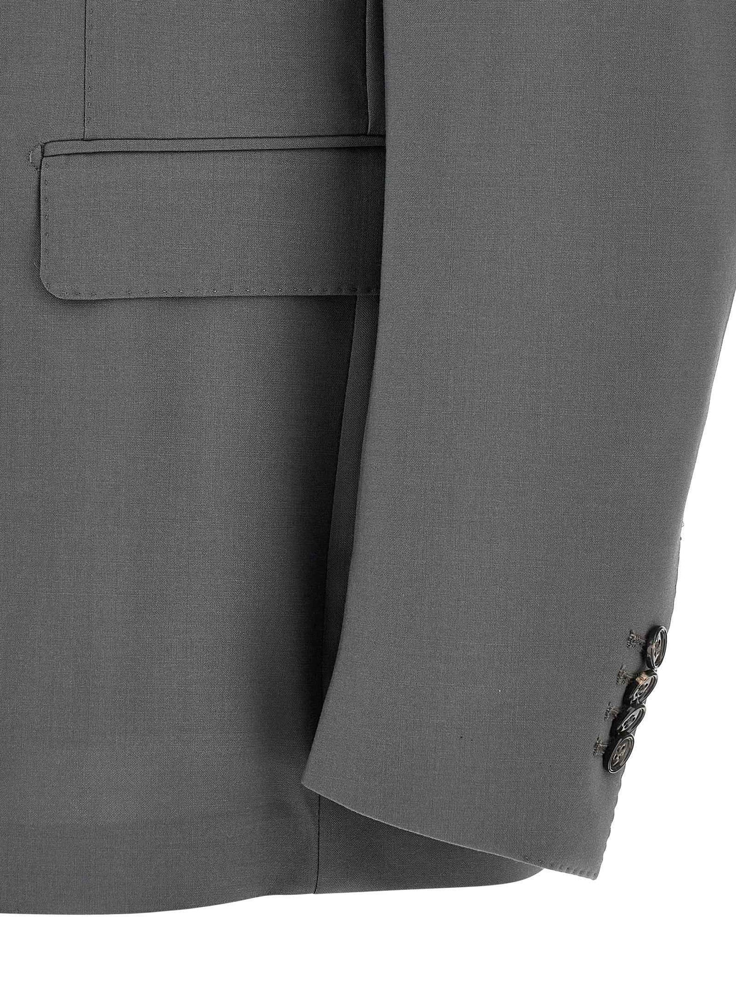 Gray Virgin Wool Two-Piece Suit