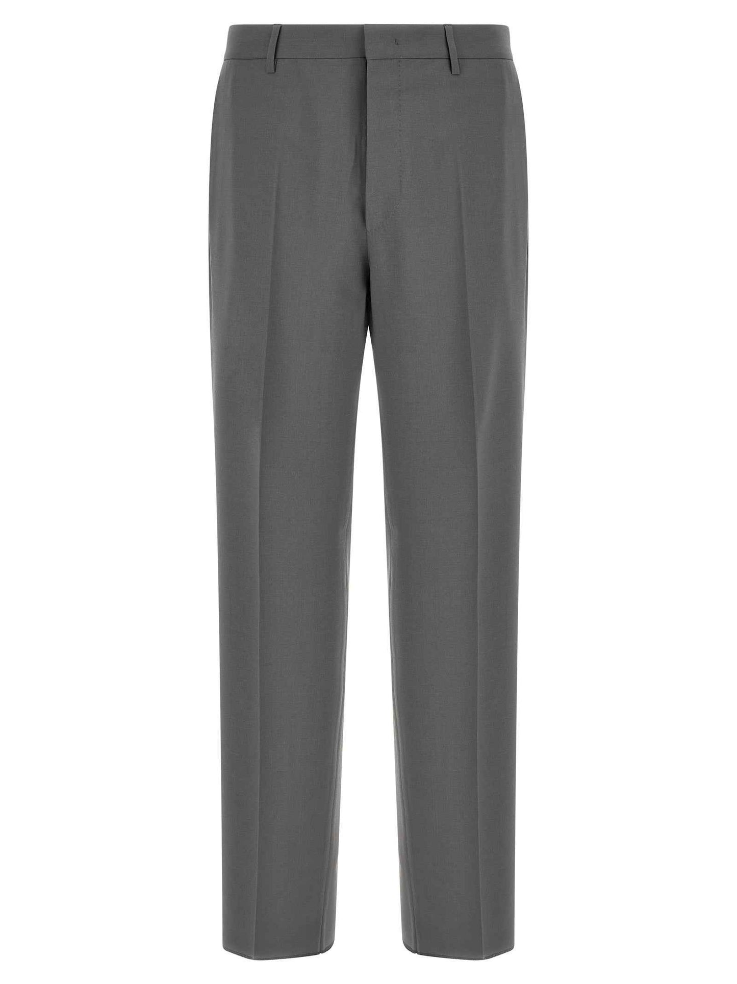 Gray Virgin Wool Two-Piece Suit