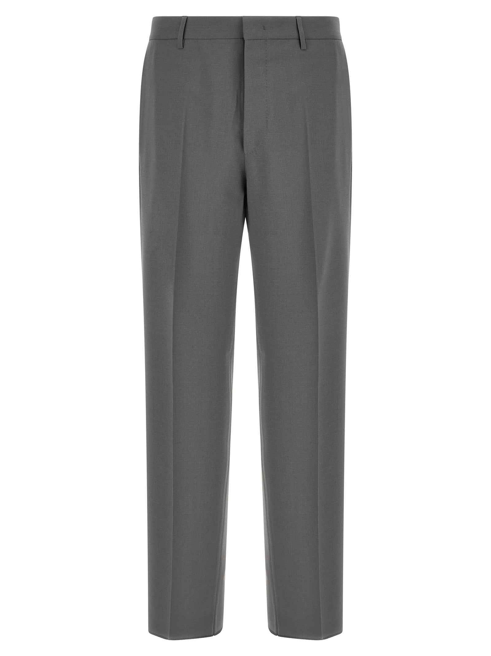 Gray Virgin Wool Two-Piece Suit