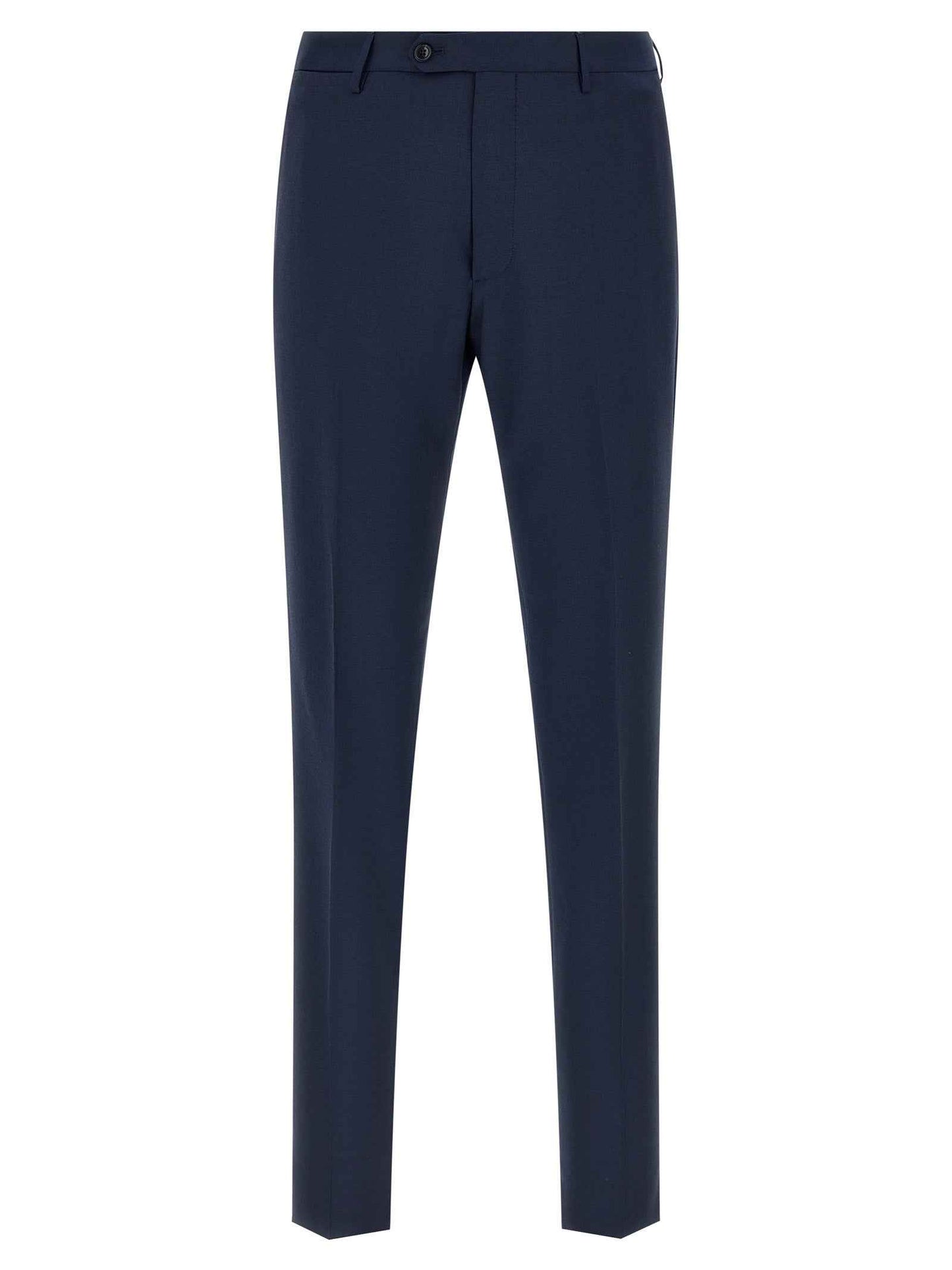 Blue Virgin Wool Two-Piece Suit