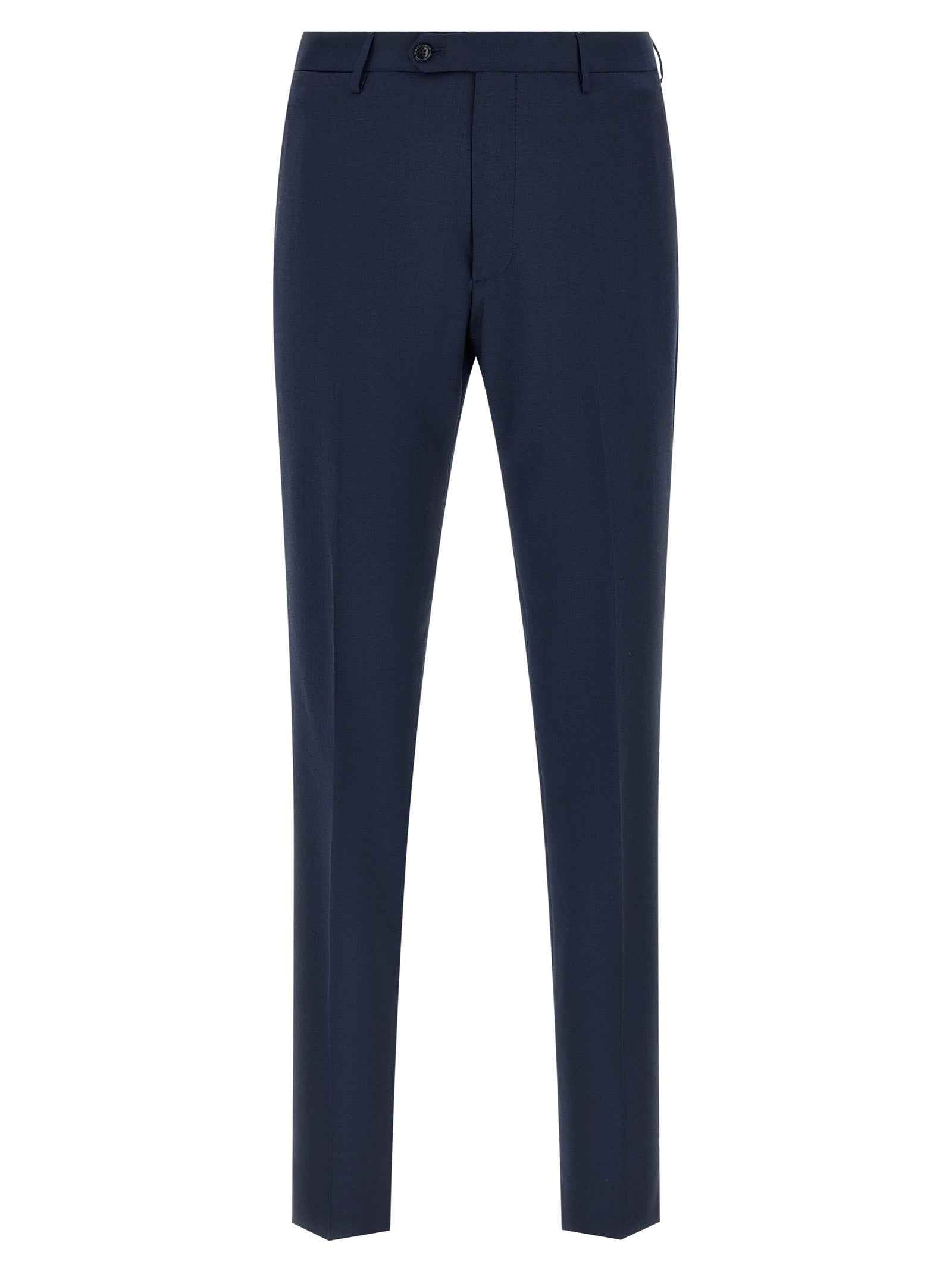 Blue Virgin Wool Two-Piece Suit