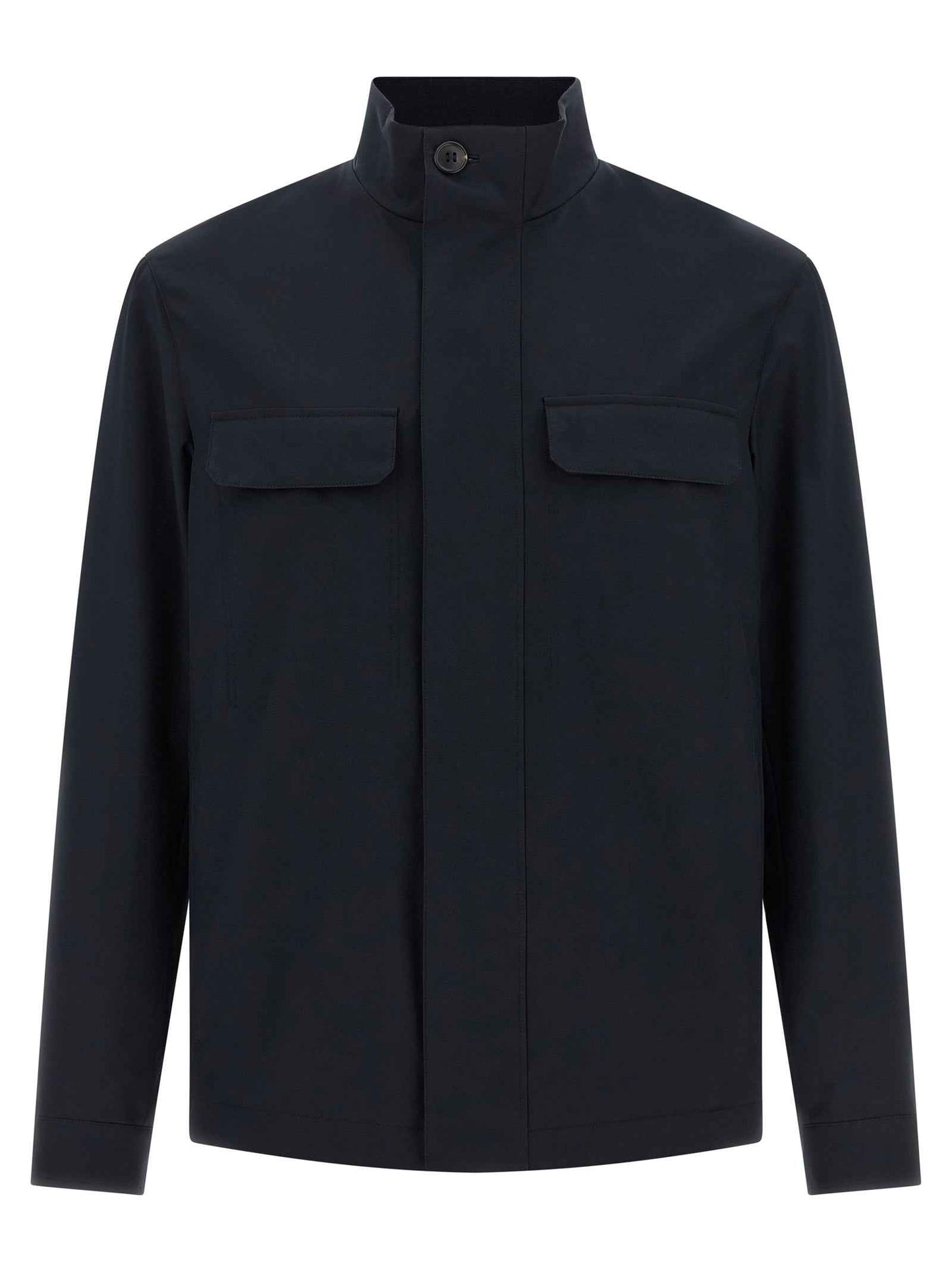Blue Polyester Jacket