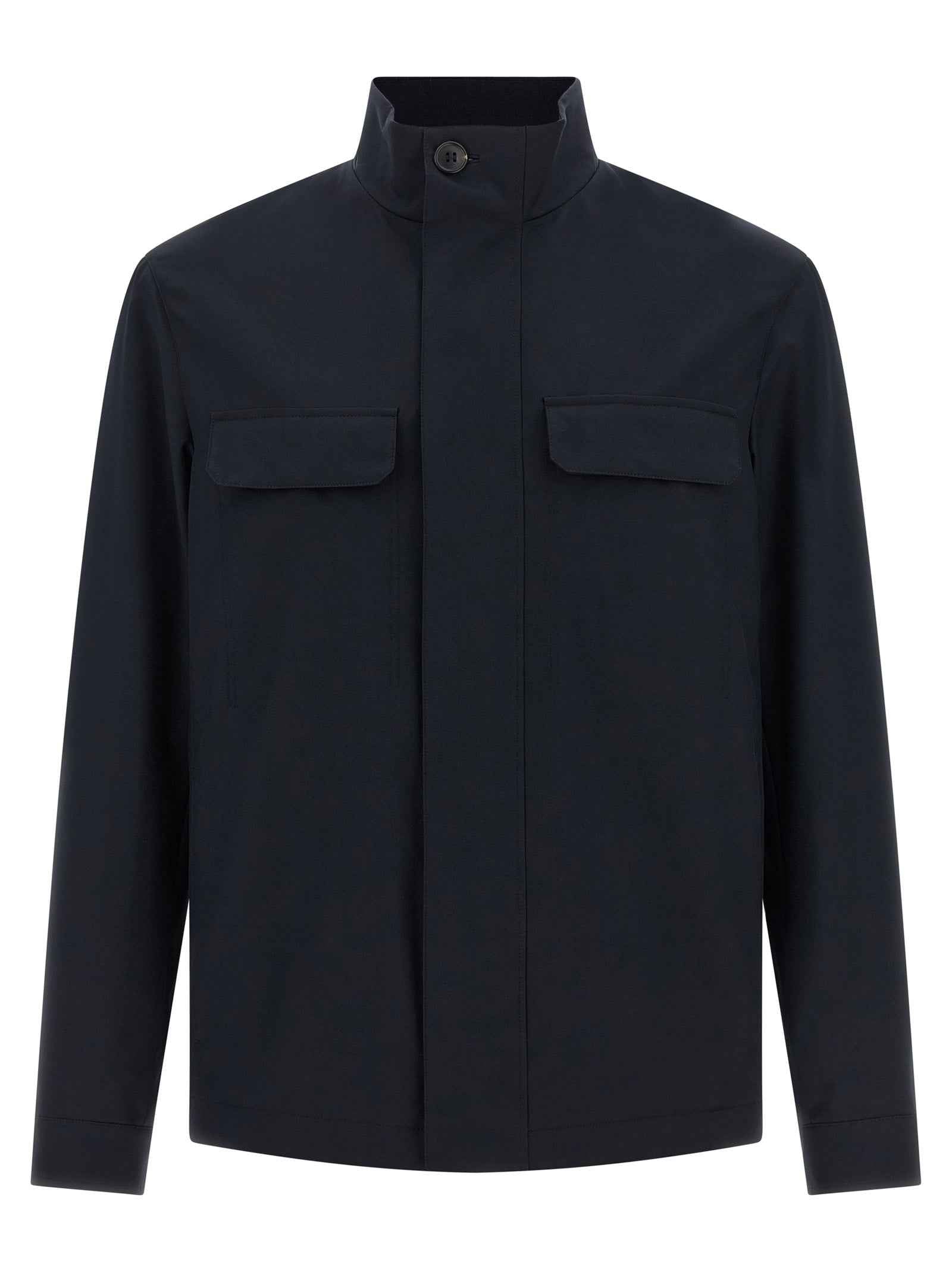 Blue Polyester Jacket