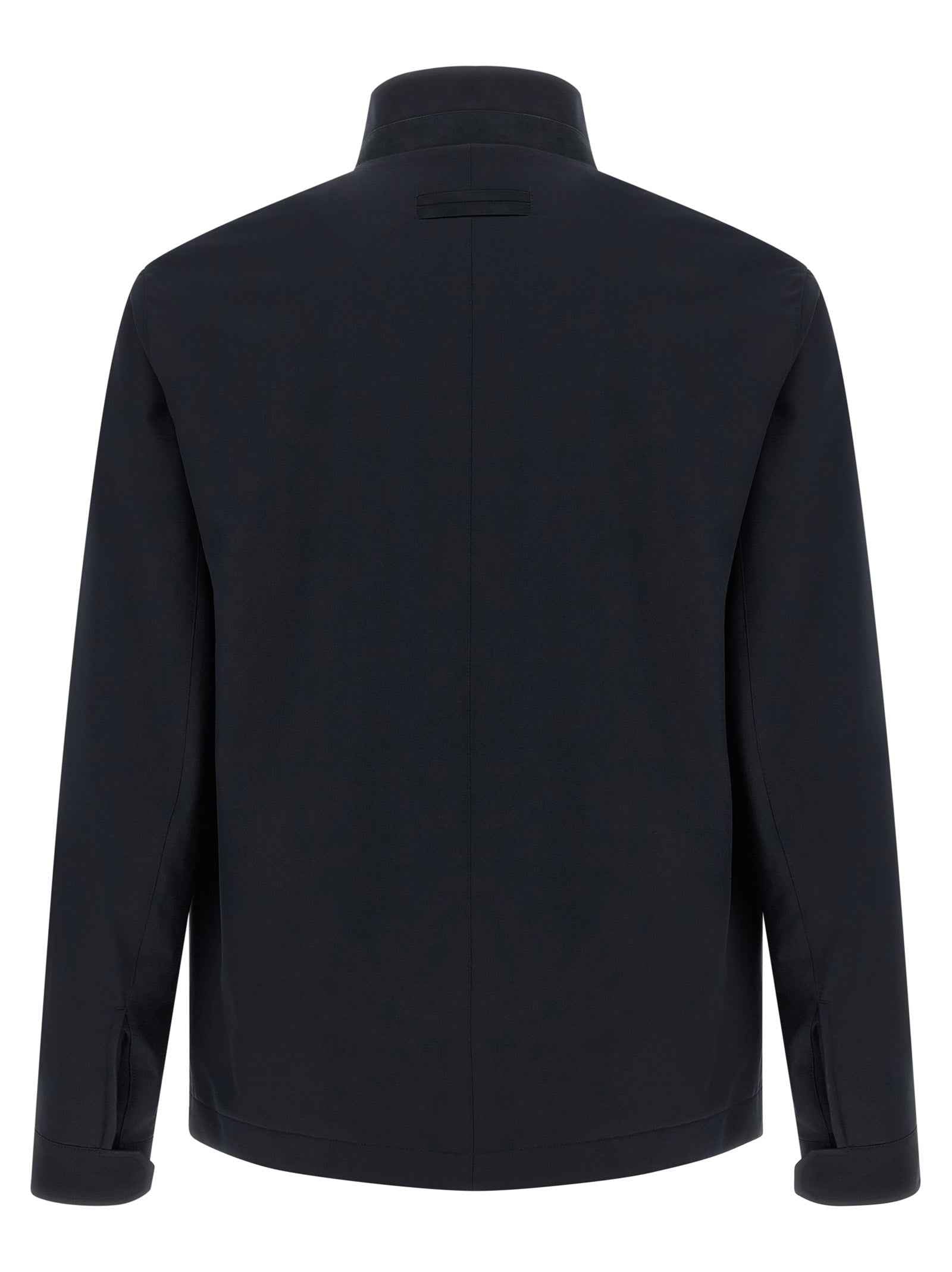 Blue Polyester Jacket