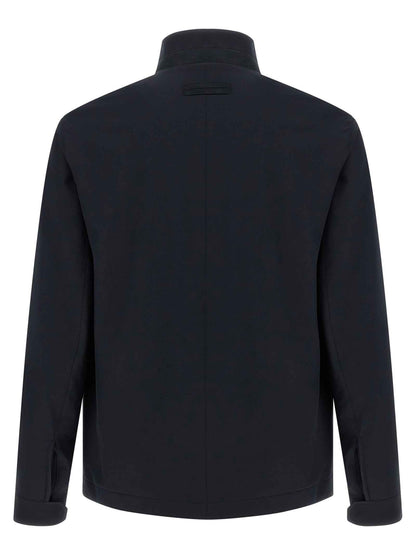 Blue Polyester Jacket