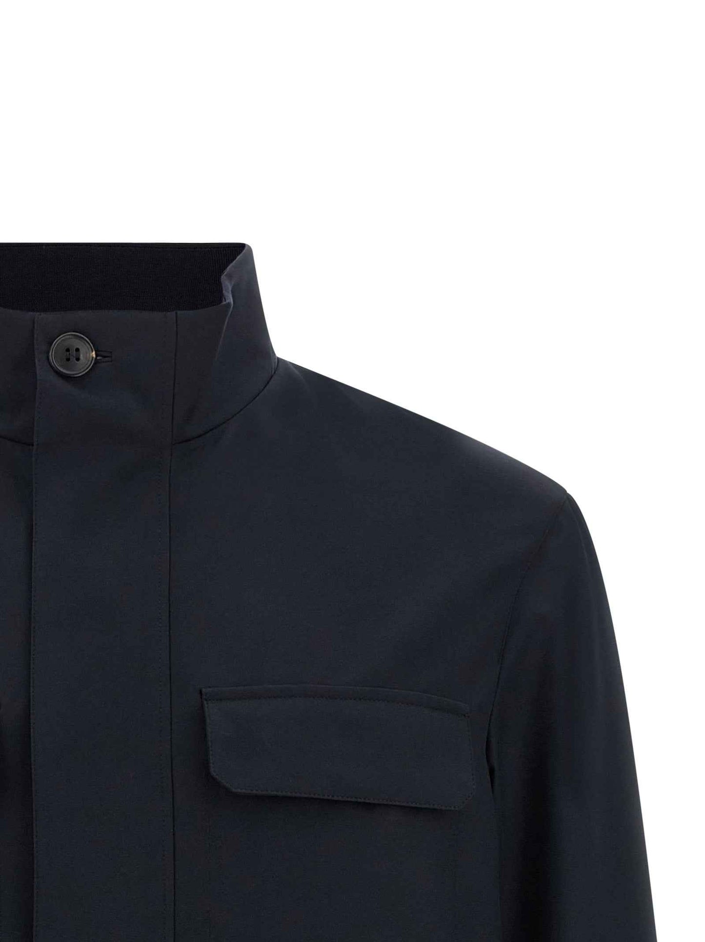 Blue Polyester Jacket