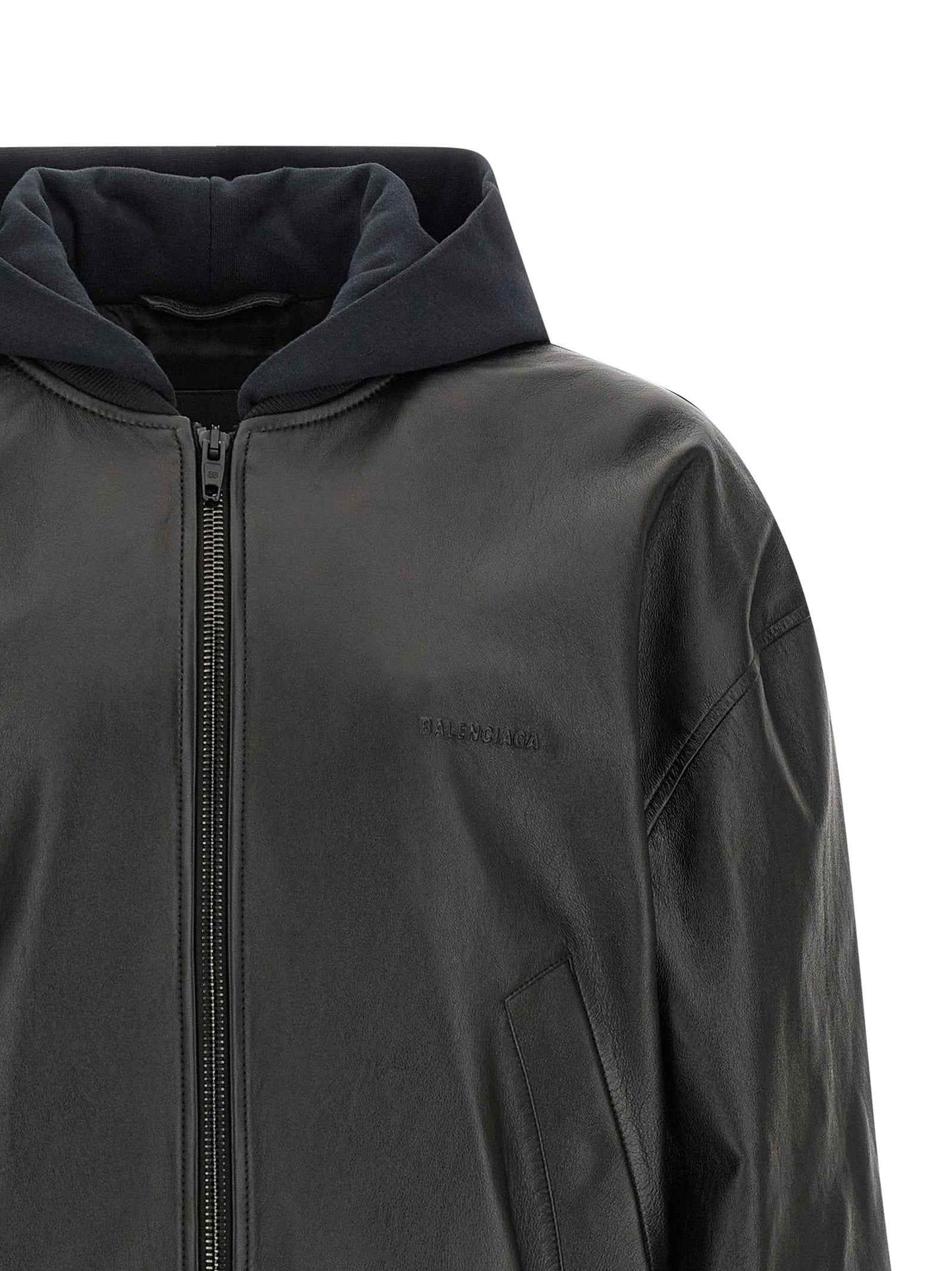 Black Lamb Leather Leather Jacket